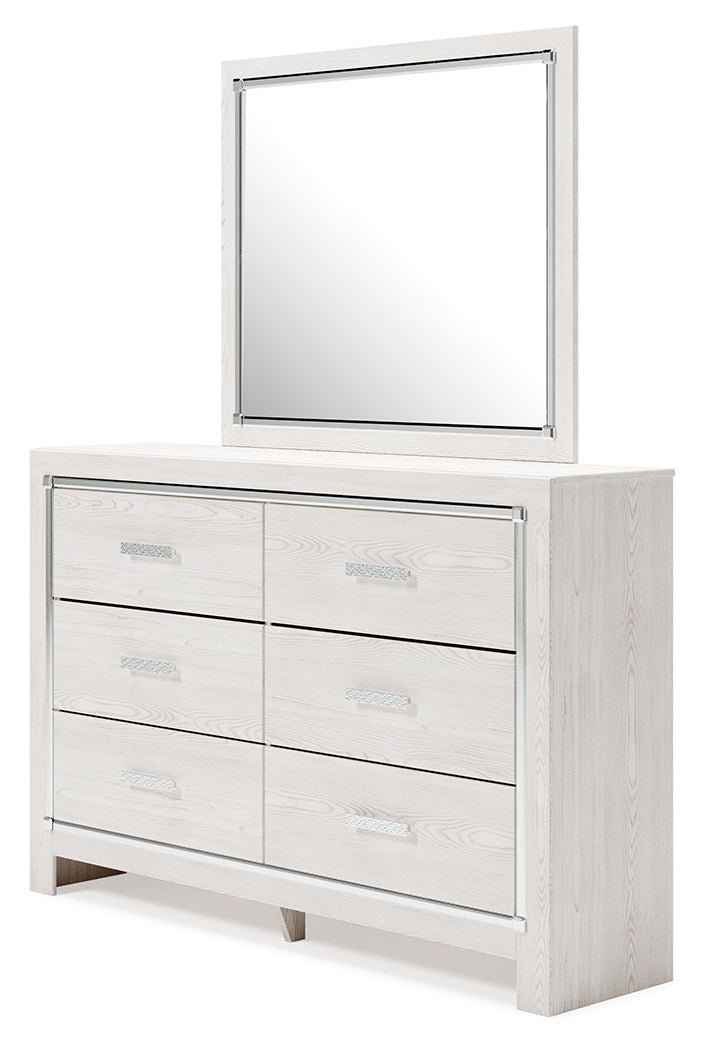 Altyra Queen Panel Storage Bed, Dresser, Mirror and 2 Nightstands