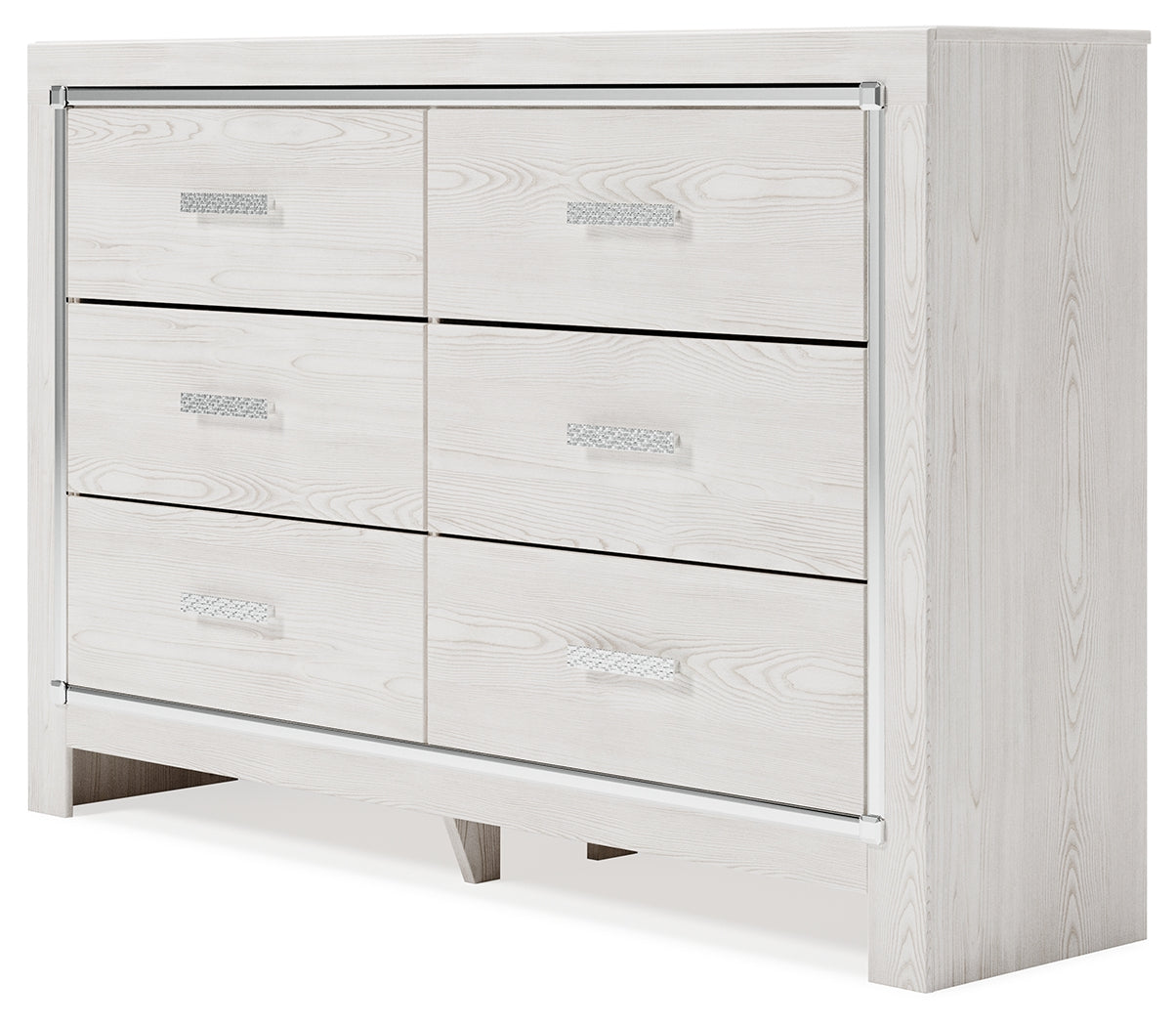 Altyra Full Upholstered Panel Bed, Dresser and Nightstand