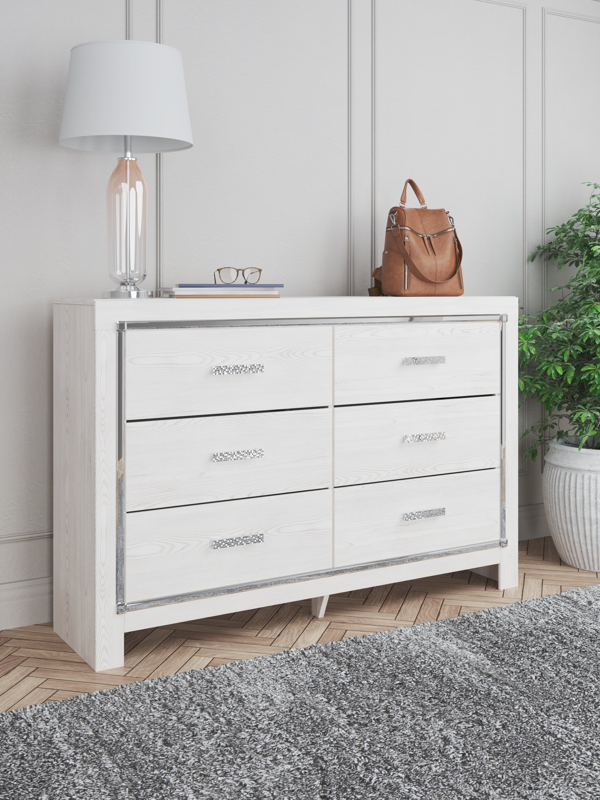 Altyra King Storage Bed, Dresser and Nightstand