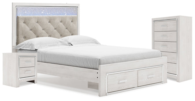 Altyra Queen Storage Bed, Chest and Nightstand