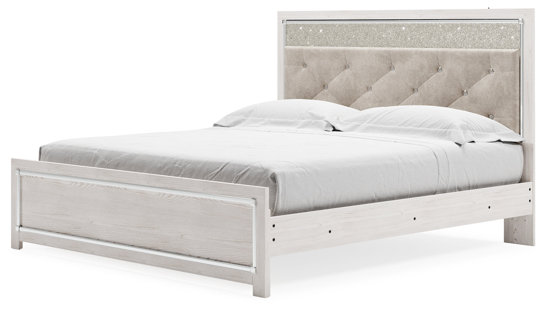 Lawroy King Panel Bed, Dresser, Mirror and Nightstand