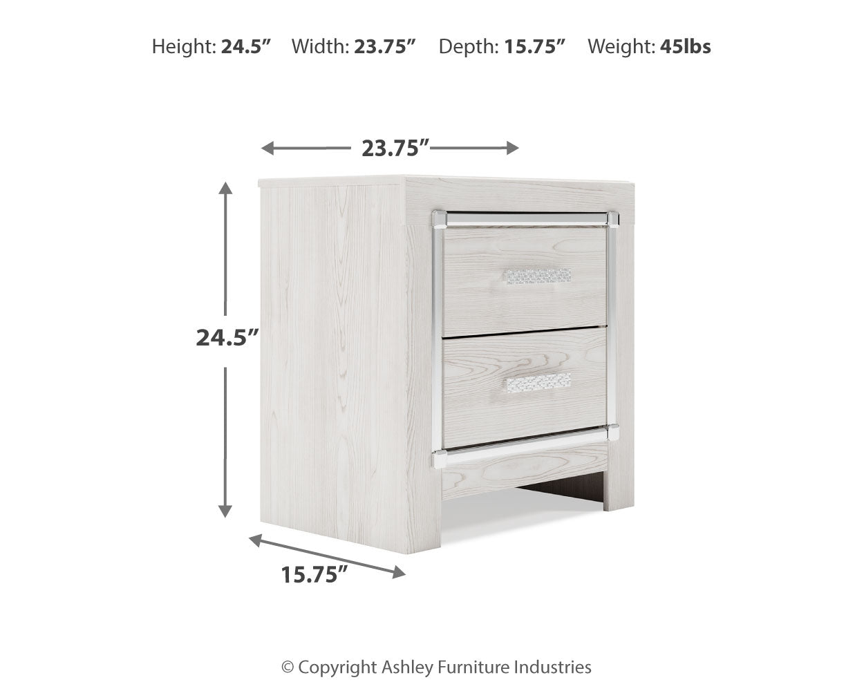 Altyra Queen Upholstered Panel Bed, Dresser, Mirror, and Nightstand