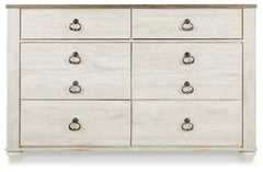 Willowton Dresser and 2 Nightstands