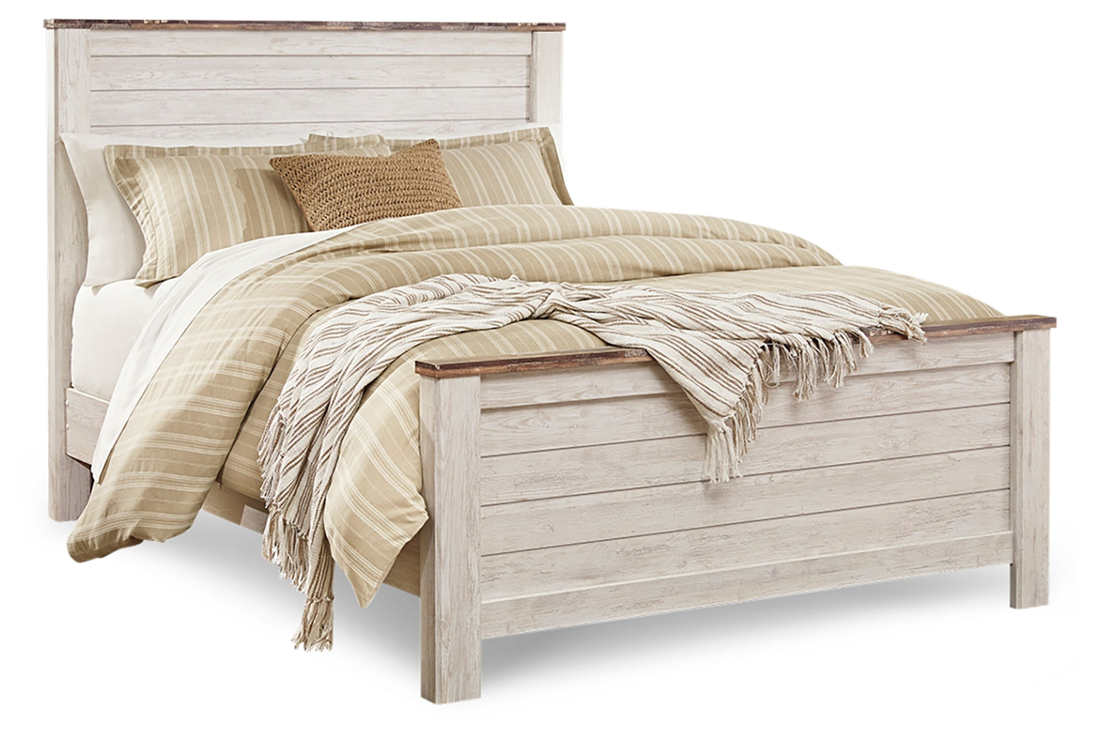 Willowton Queen Panel Bed, Dresser and Mirror