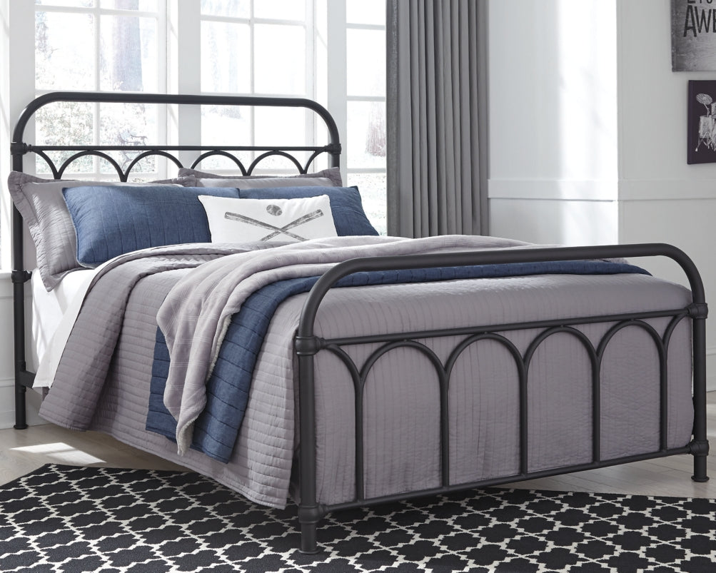 Nashburg Full Metal Bed - MyWaynesHome #