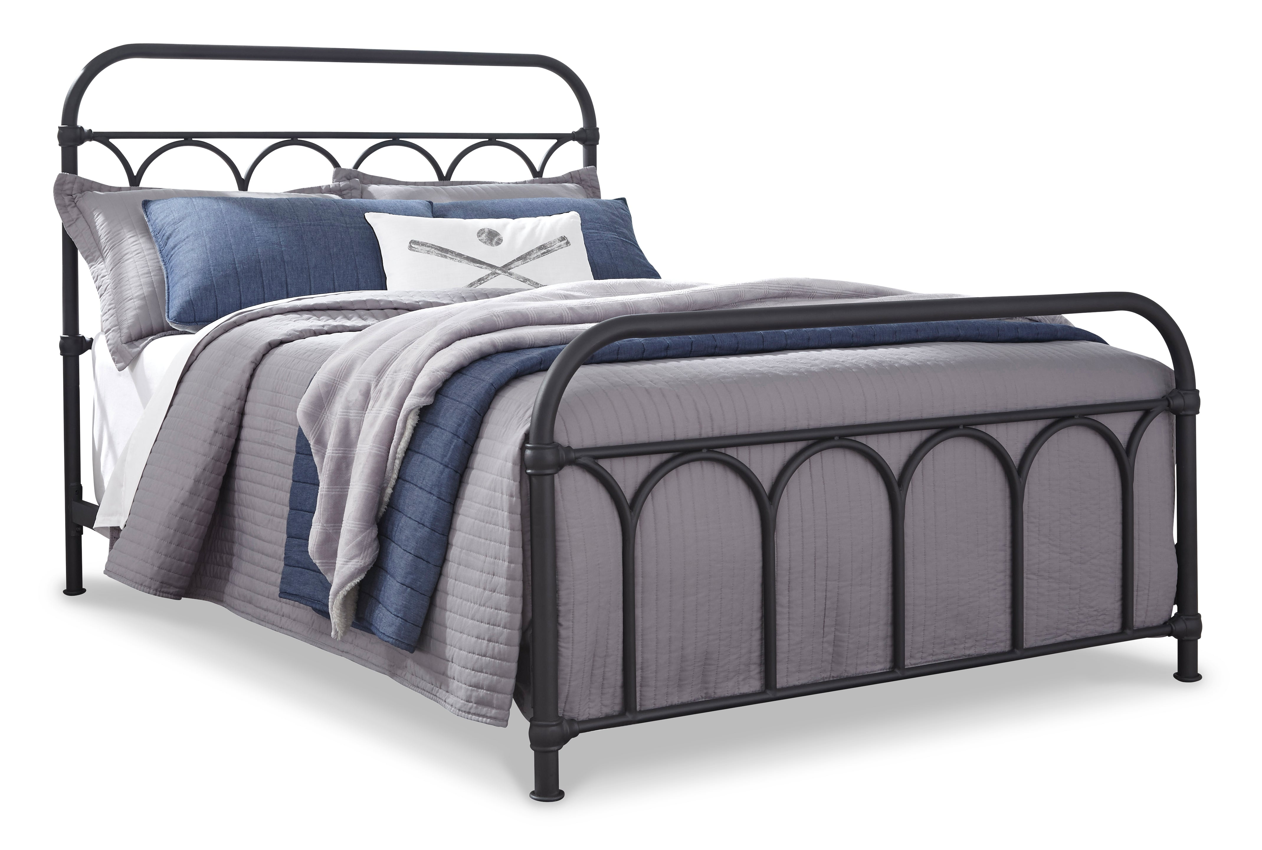 Nashburg Full Metal Bed - MyWaynesHome #