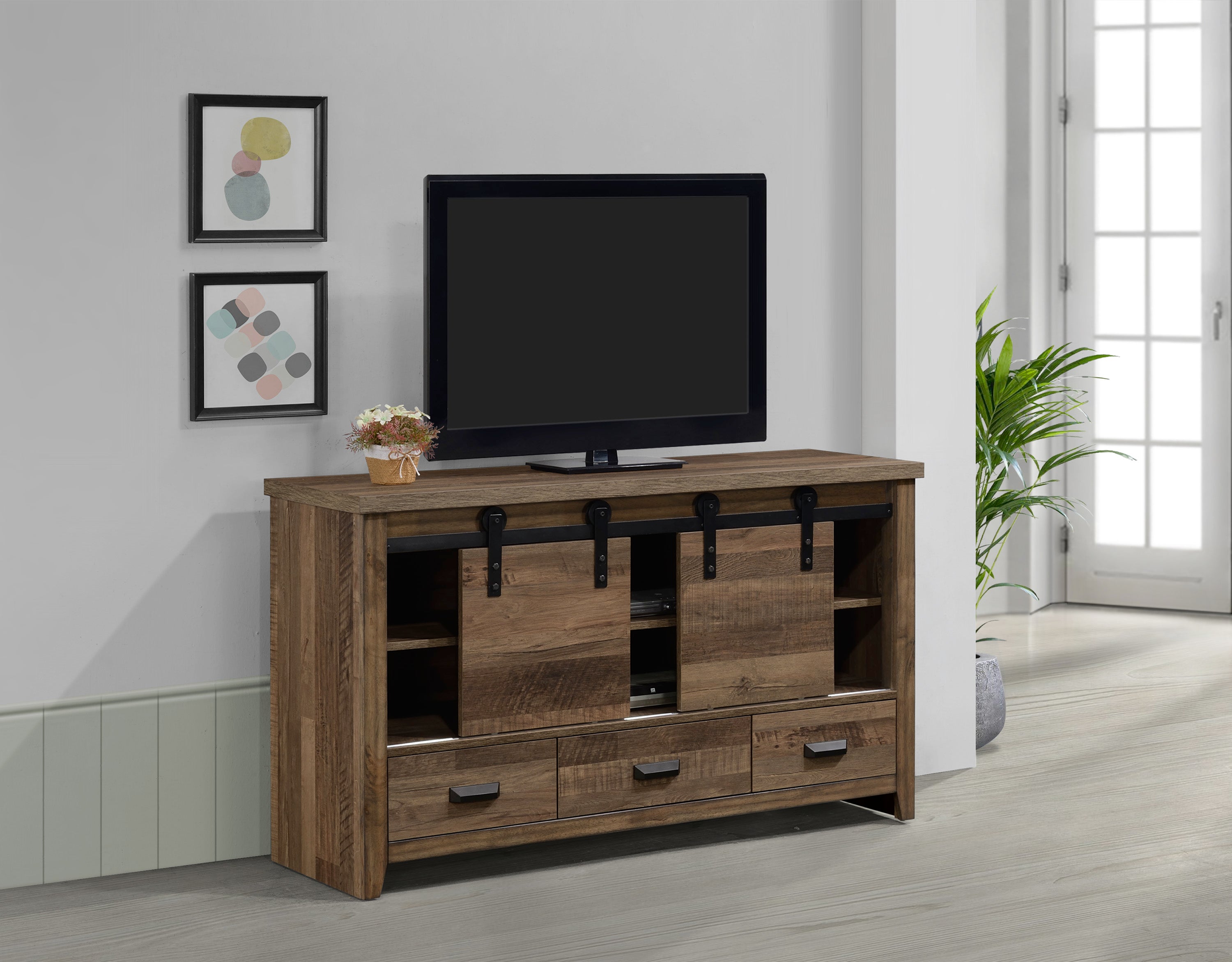 Calhoun Brown 60" TV Stand - MyWaynesHome #