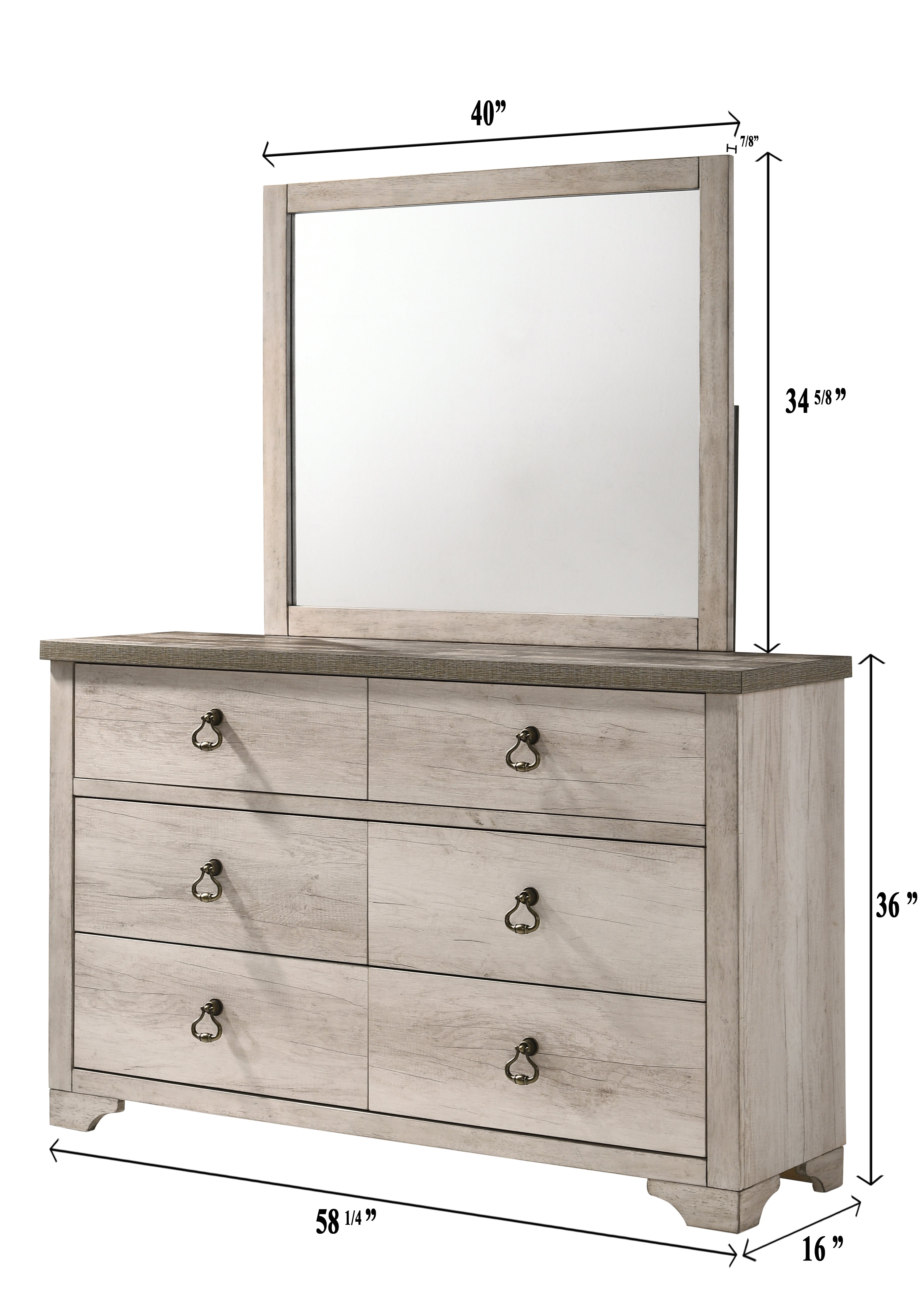 Patterson Driftwood Panel Youth Bedroom Set - MyWaynesHome #