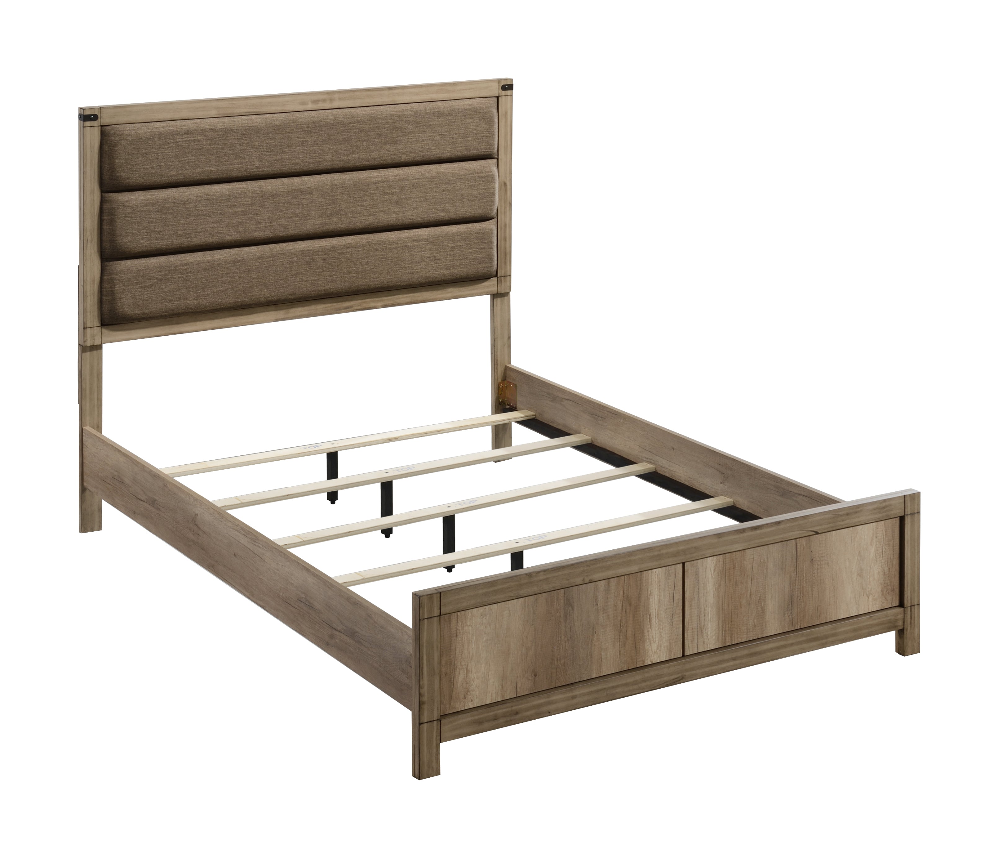 Matteo Melamine Full Upholstered Panel Bed - MyWaynesHome #