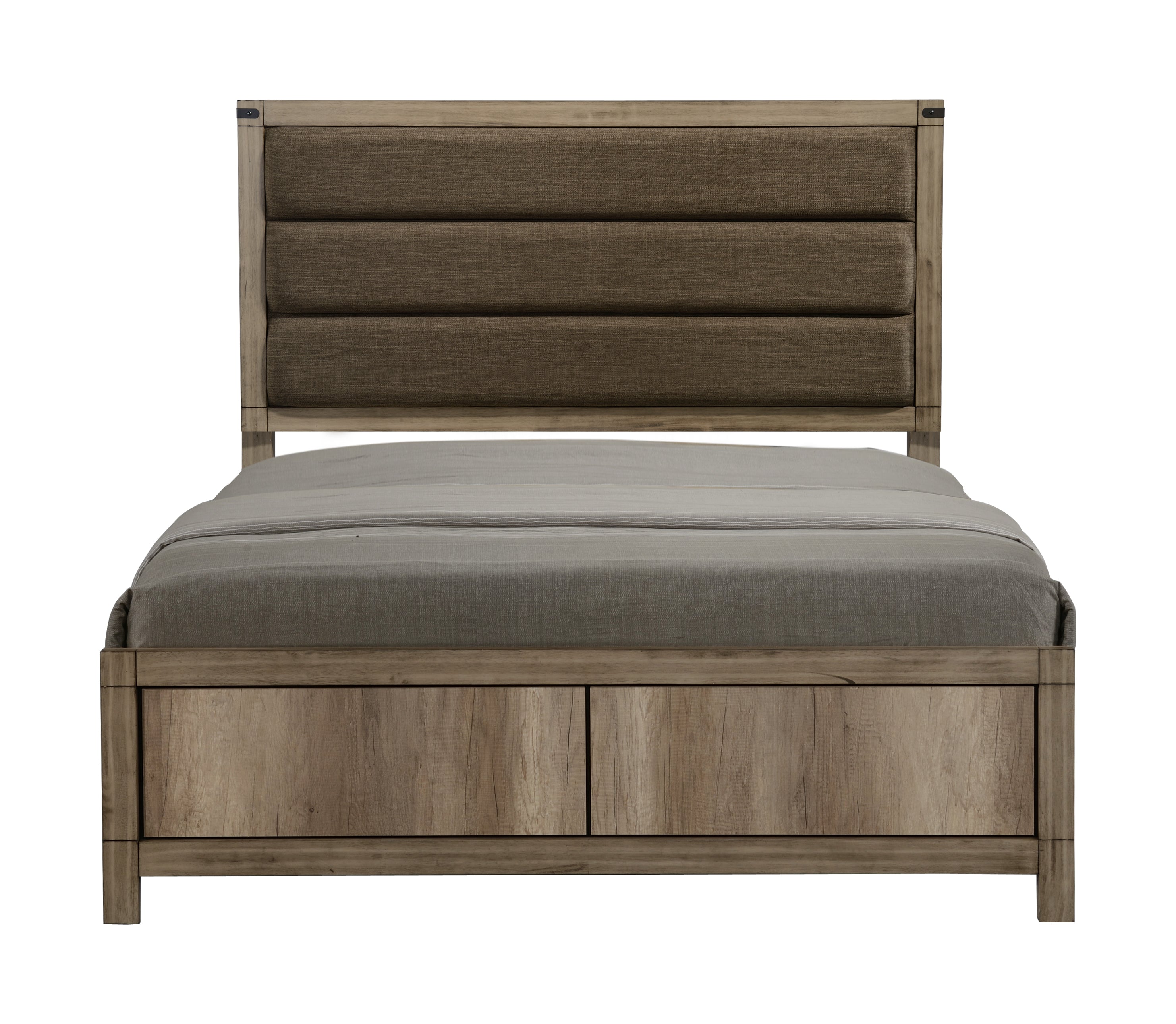Matteo Melamine Full Upholstered Panel Bed - MyWaynesHome #