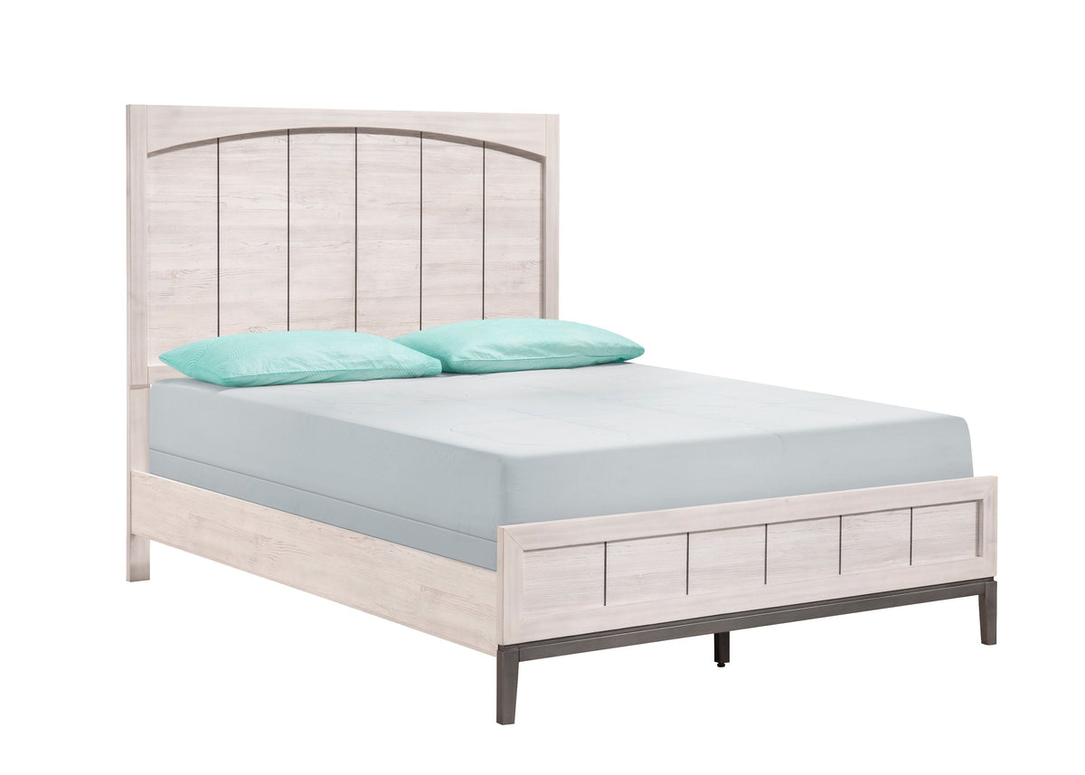Veda Chalk King Panel Bed - MyWaynesHome #