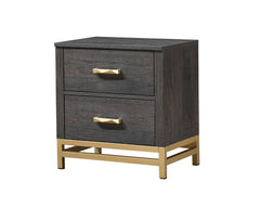 Trevor Brown/Gold Nightstand - MyWaynesHome #