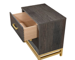 Trevor Brown/Gold Nightstand - MyWaynesHome #