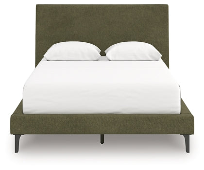 Chirason Queen Upholstered Bed with Roll Slats