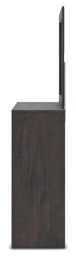 Fraluna Queen Panel Storage Bed, Dresser and Mirror