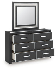 Zuraleus Queen Upholstered Bed, Dresser, Mirror and Nightstand