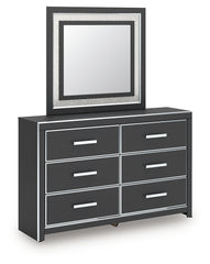 Zuraleus Queen Upholstered Bed, Dresser, Mirror and Nightstand