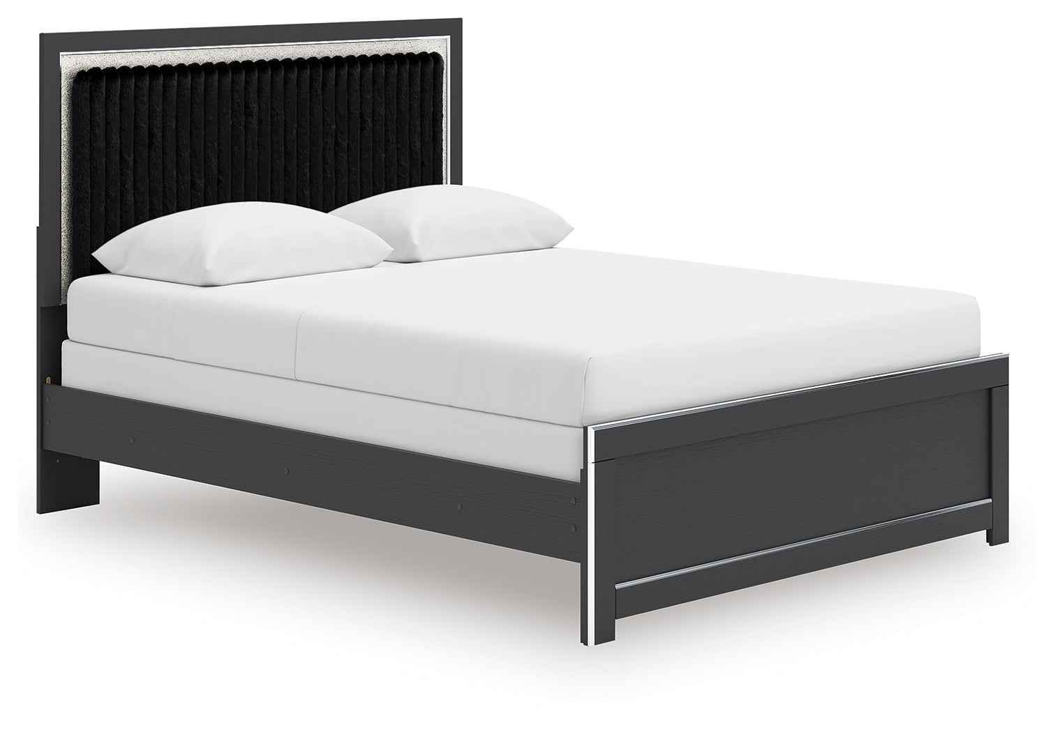 Zuraleus Queen Upholstered Panel Bed, Dresser and Mirror