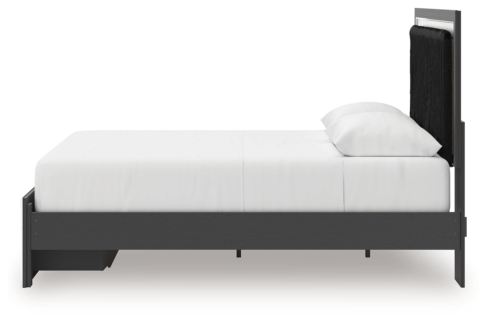 Zuraleus Queen Upholstered Panel Platform Storage Bed, Dresser and Mirror