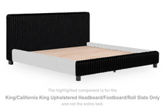 Zuraleus King/California King Upholstered Headboard/Footboard/Roll Slats
