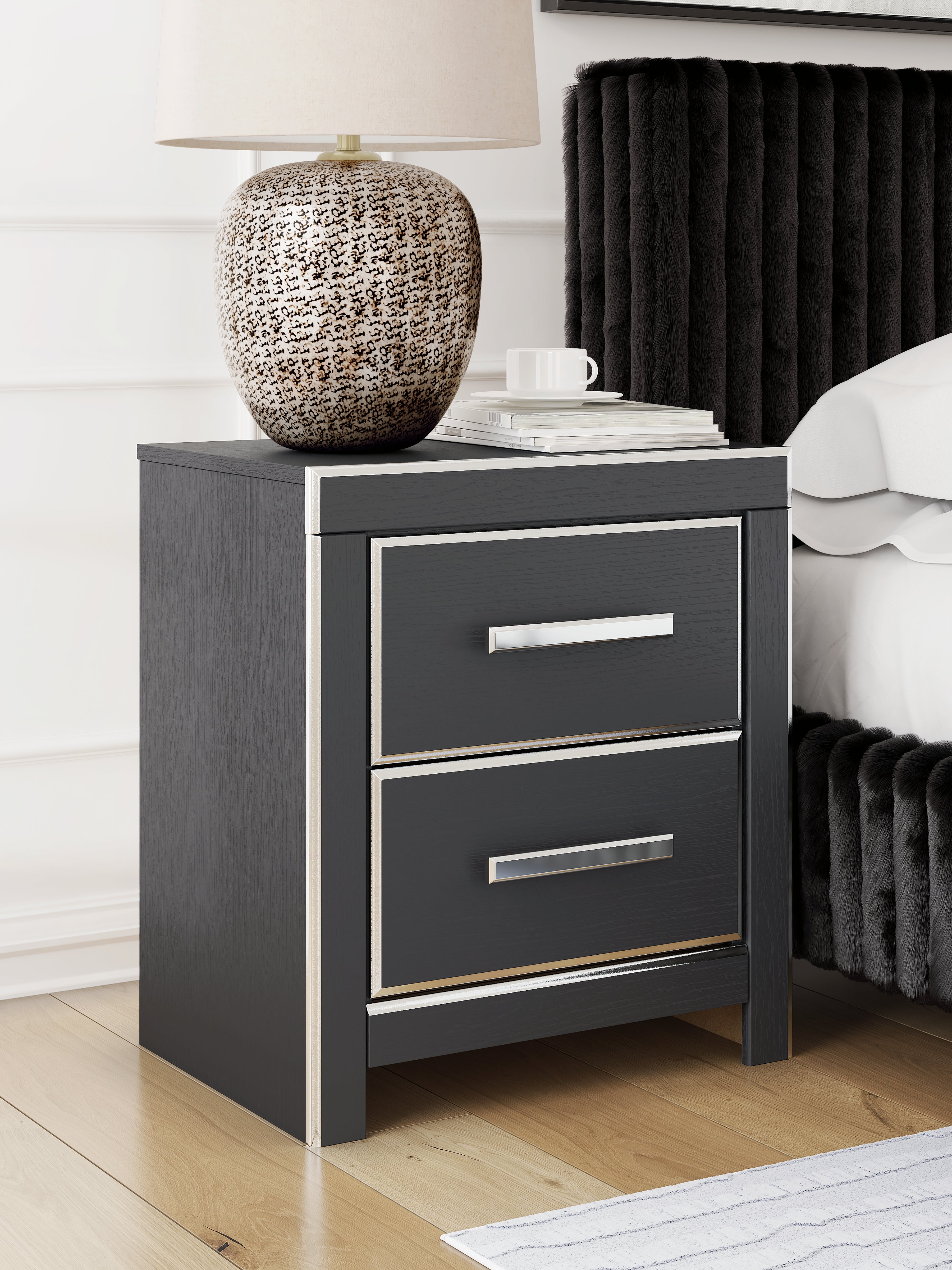 Zuraleus Queen Upholstered Bed, Dresser, Mirror and Nightstand