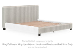 Zuraleus King/California King Upholstered Headboard/Footboard/Roll Slats