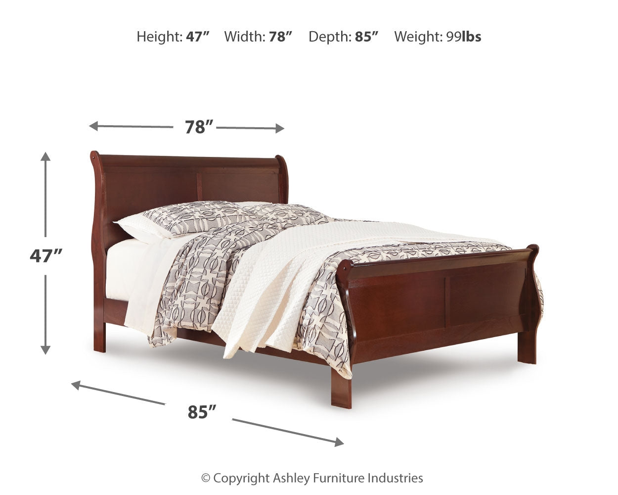 Alisdair King Sleigh Bed and Chest