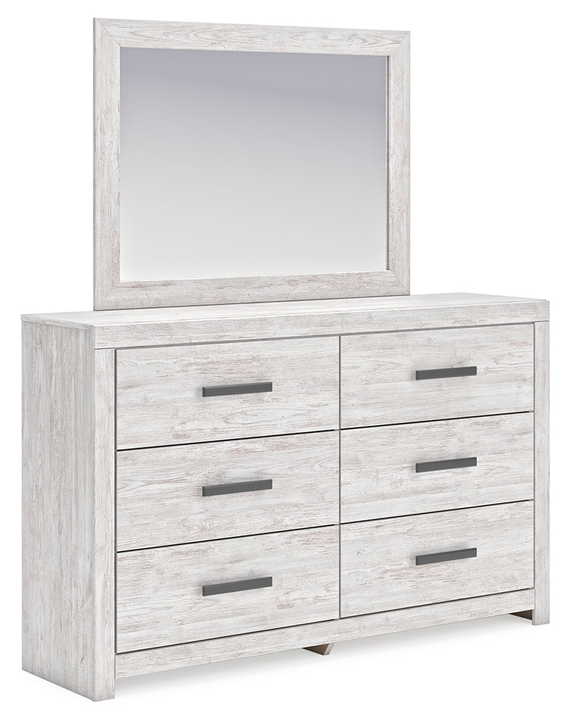 Cayboni Full Panel Bed, Dresser, Mirror and Nightstand