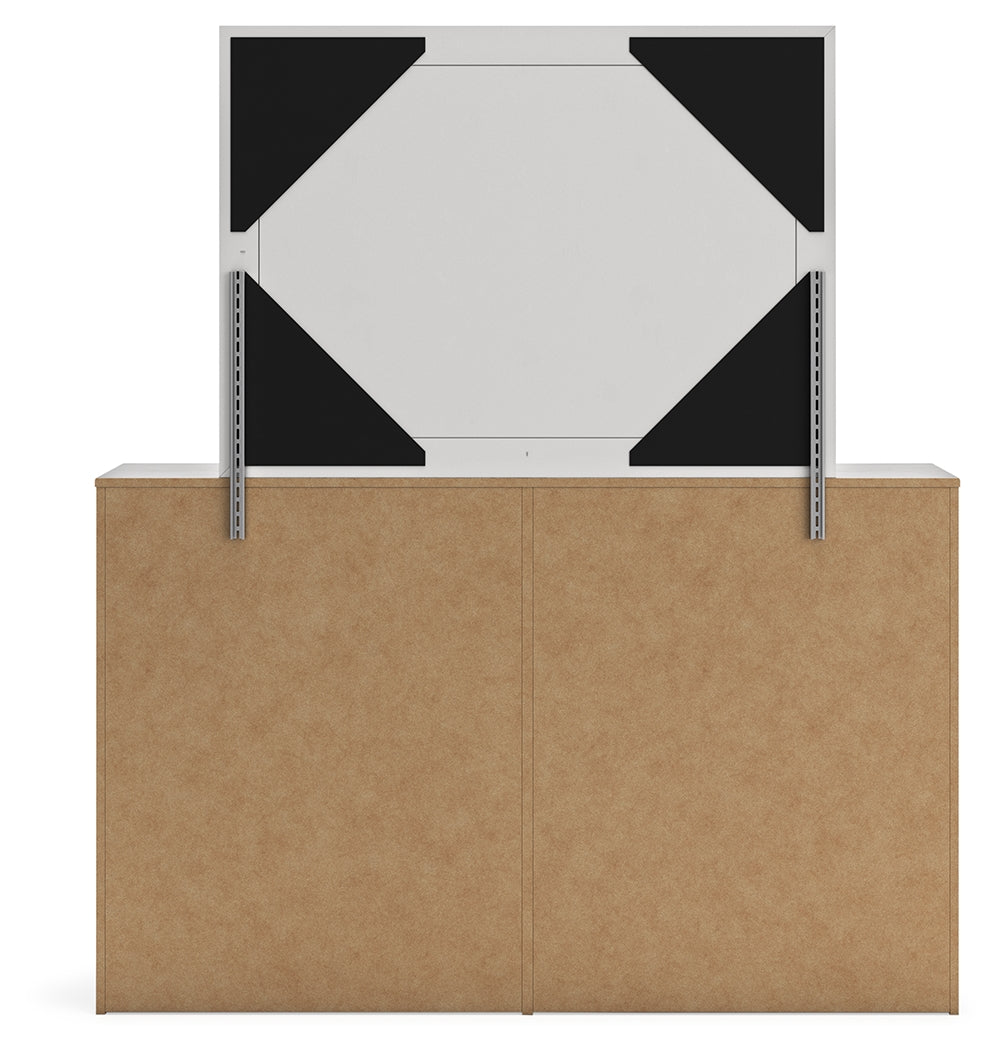 Cayboni Full Panel Bed, Dresser and Mirror