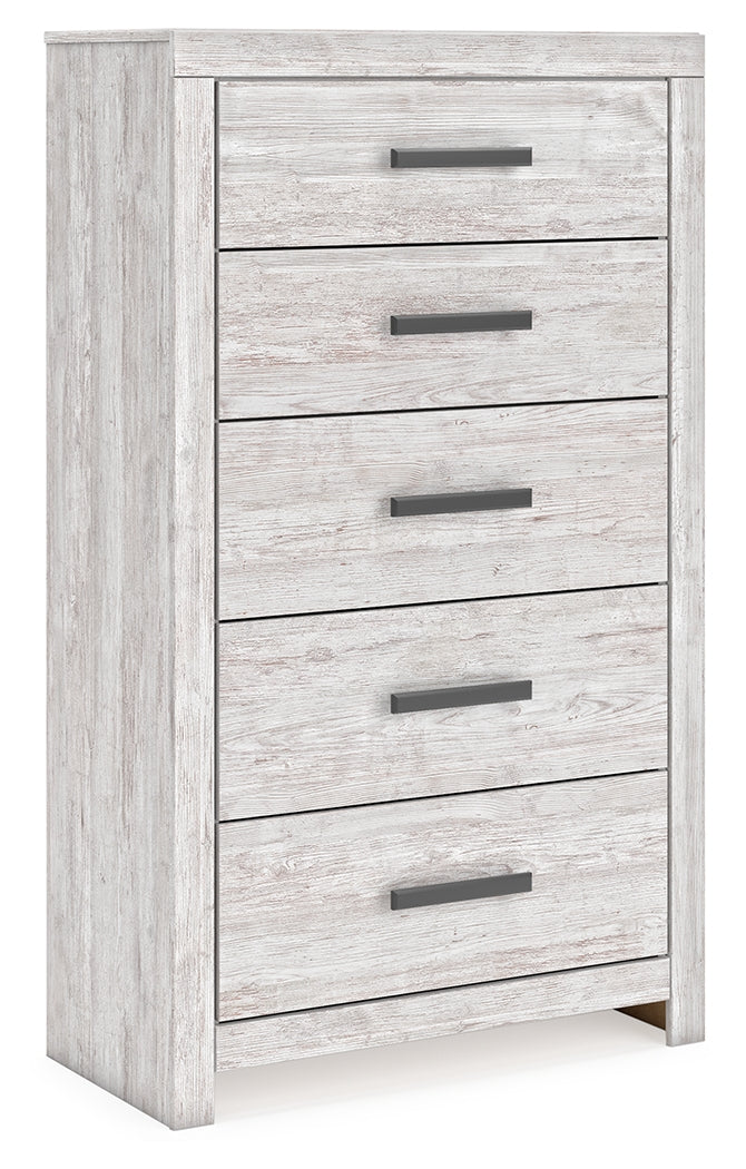 Cayboni Twin Panel Bed, Dresser and Chest