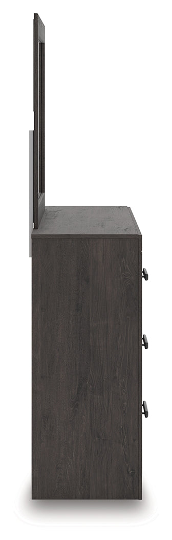 Prendonea Full Panel Bed, Dresser and Mirror