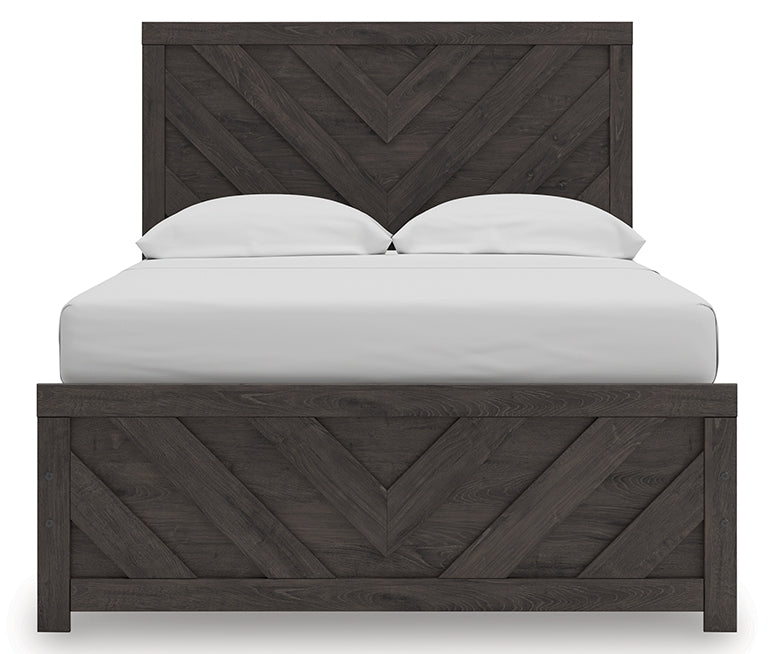 Prendonea Full Panel Bed, Dresser and Mirror