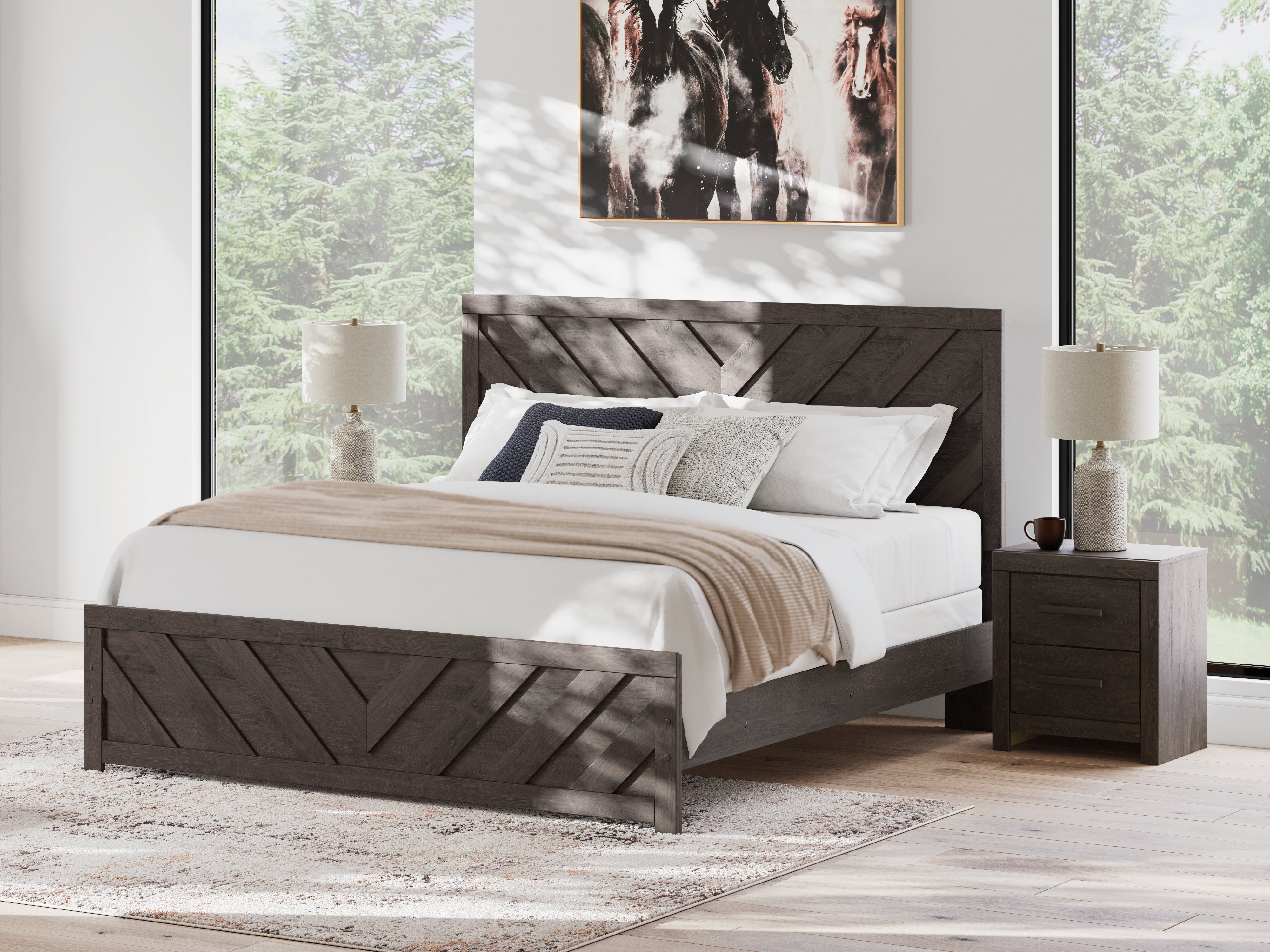 Prendonea King Panel Bed