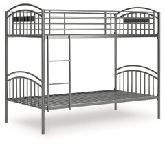 Lanceburg Twin over Twin Bunk Bed with Ladder