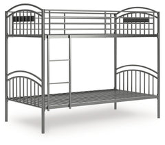 Lanceburg Twin over Twin Bunk Bed with Ladder