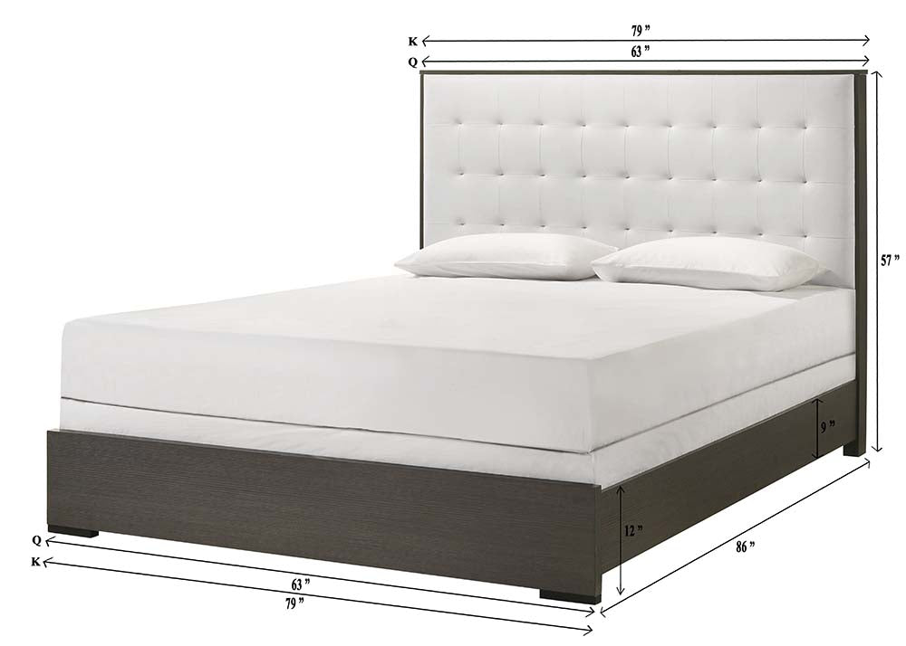 Sharpe Brown Upholstered Panel Bedroom Set - MyWaynesHome #