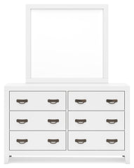 Binterglen California King Panel Bed, Dresser and Mirror