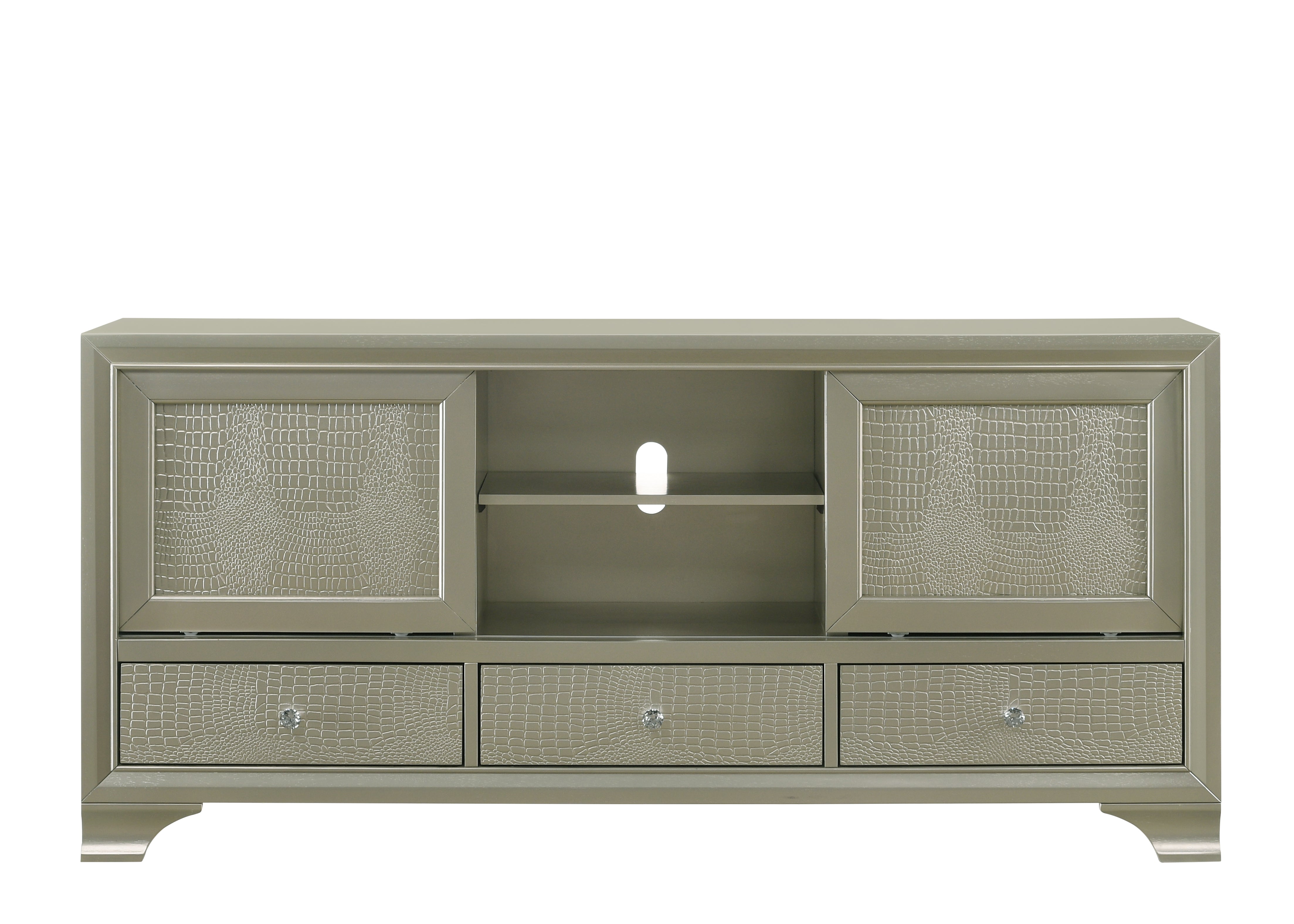 Lyssa Champagne TV Stand - MyWaynesHome #