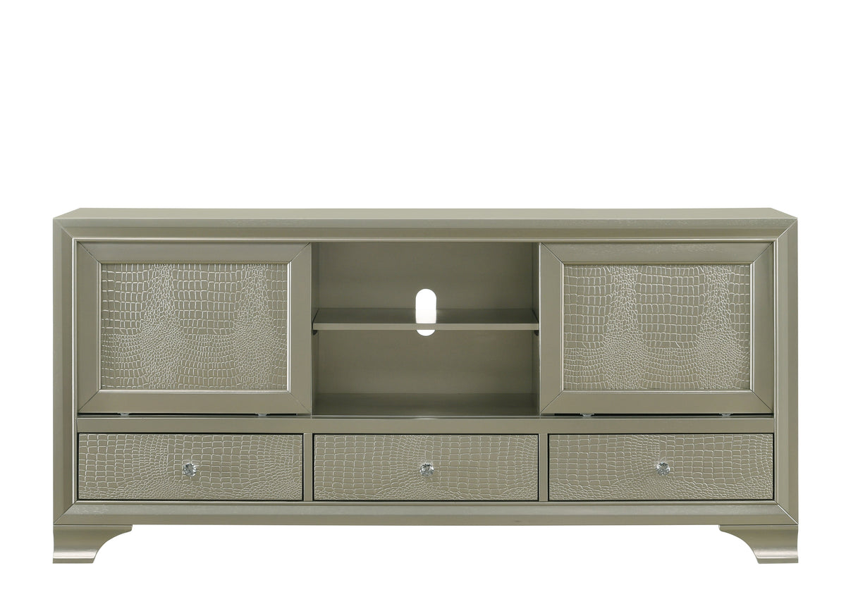 Lyssa Champagne TV Stand - MyWaynesHome #