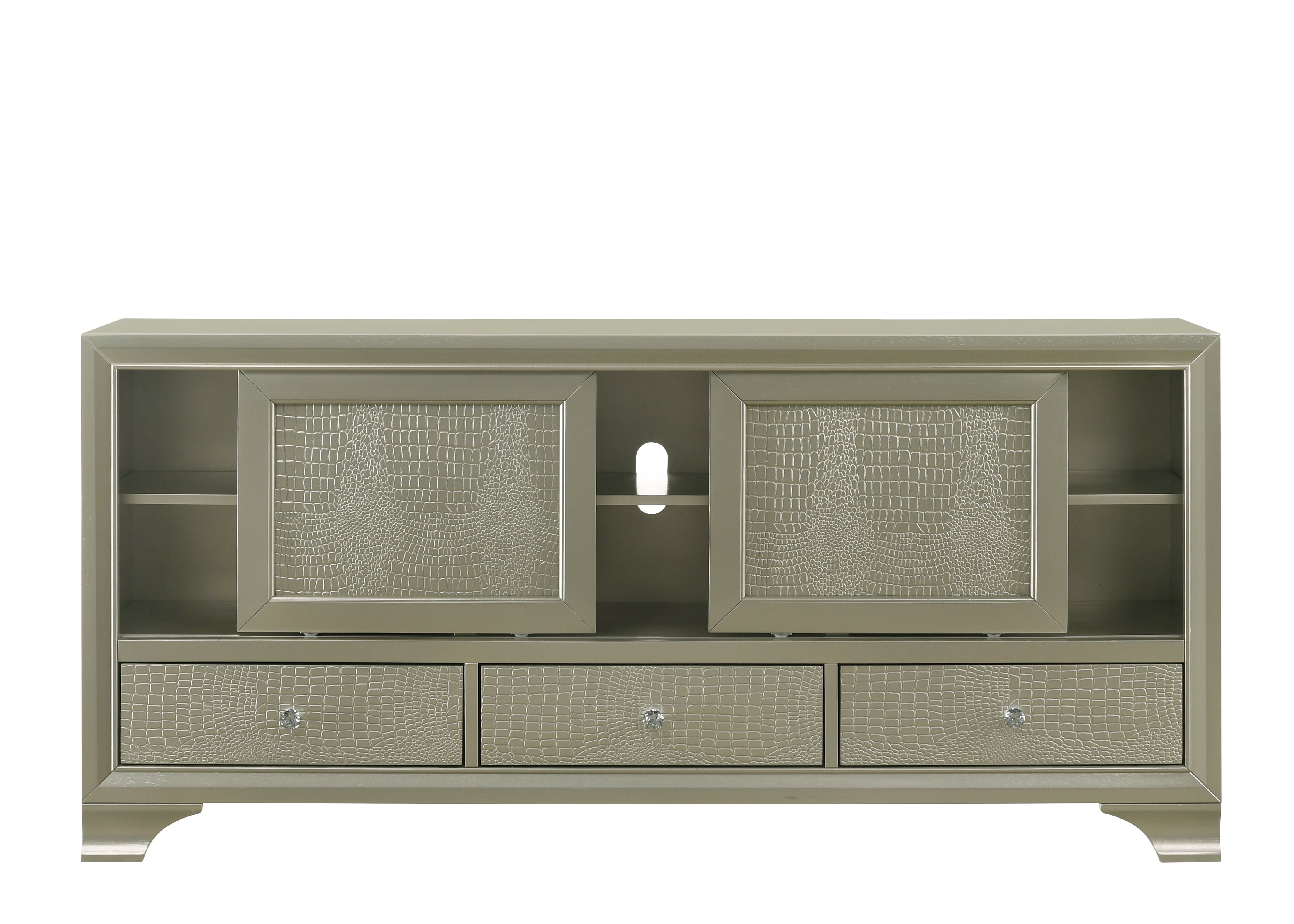 Lyssa Champagne TV Stand - MyWaynesHome #