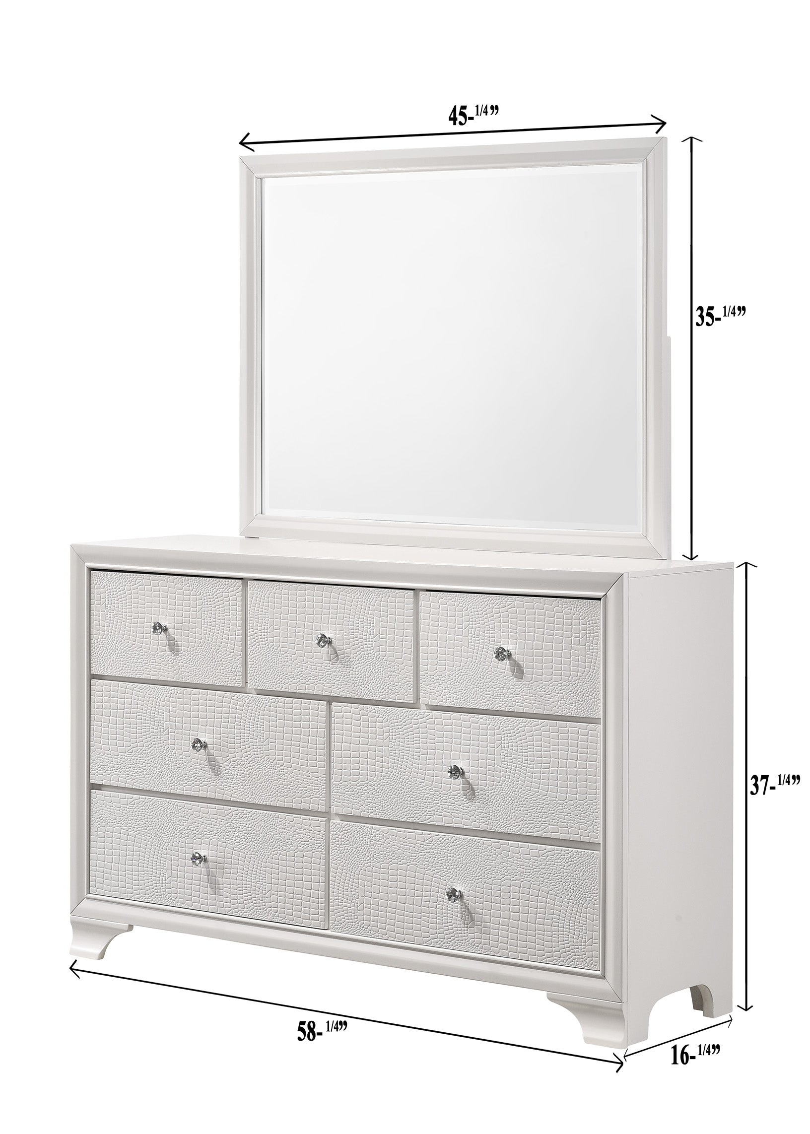 Lyssa Frost Bedroom Mirror (Mirror Only) - MyWaynesHome #