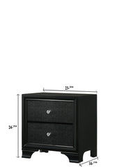 Micah Black Nightstand - MyWaynesHome #