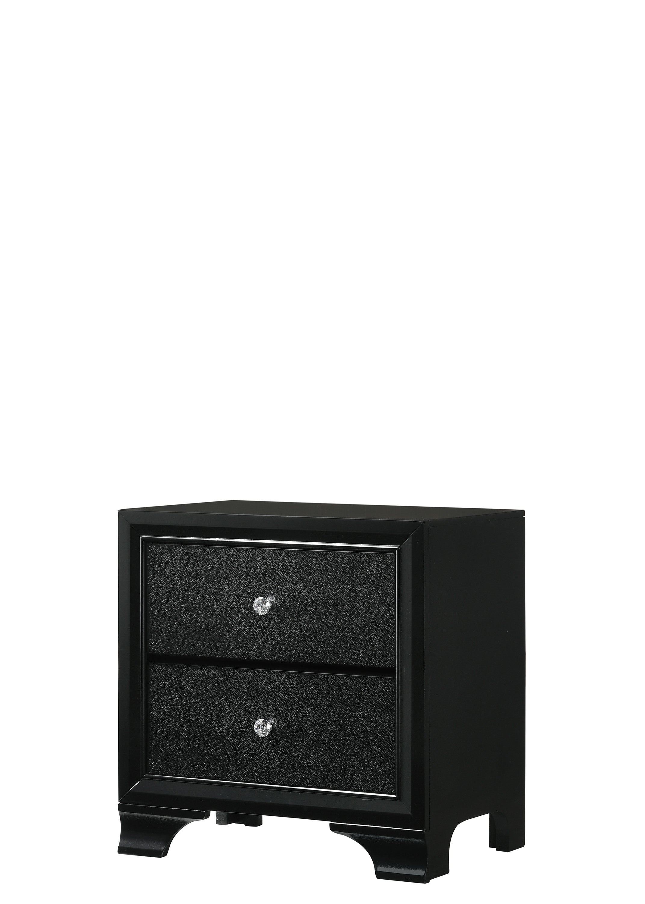 Micah Black LED Upholstered Panel Bedroom Set - MyWaynesHome #
