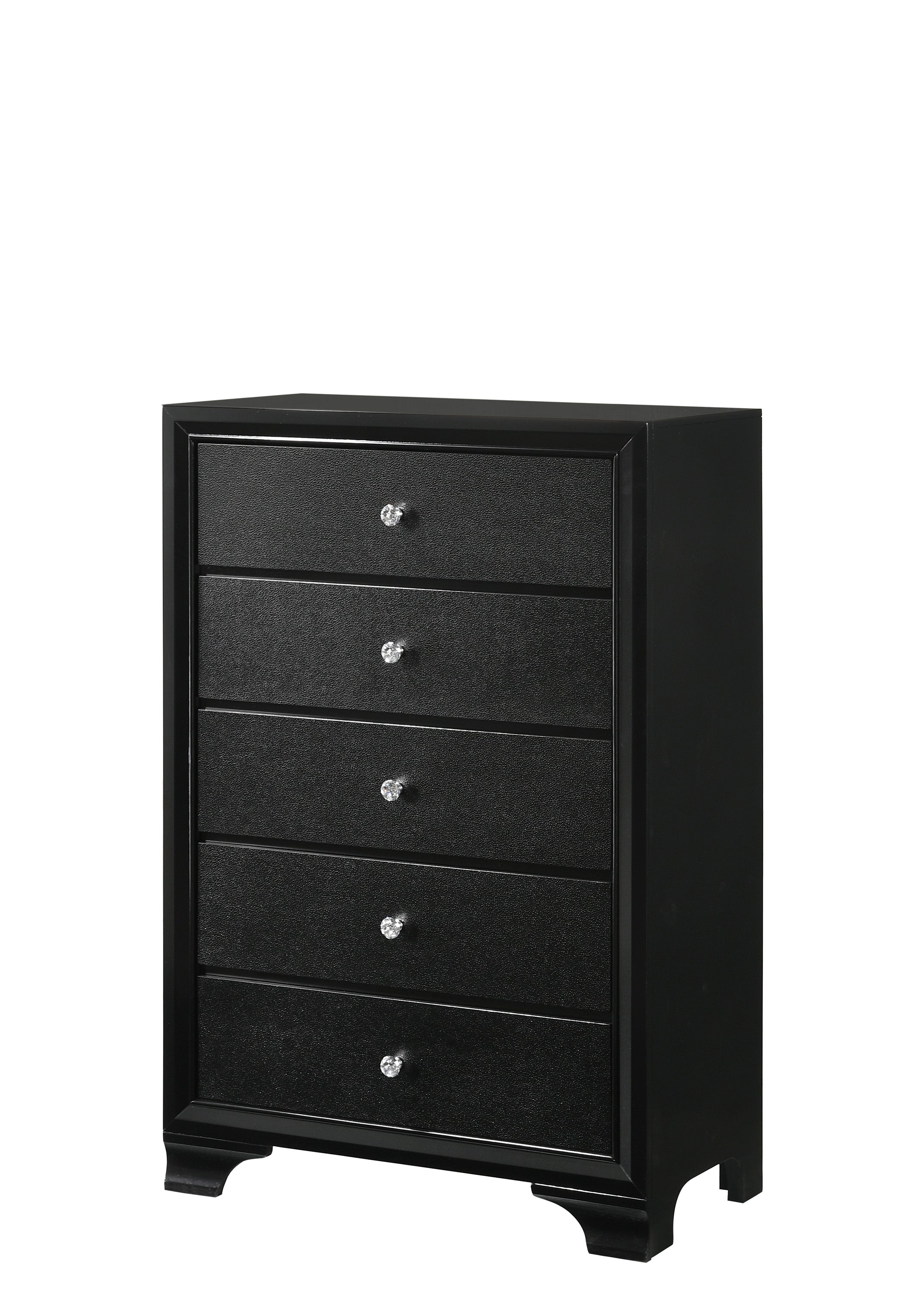 Micah Black LED Upholstered Panel Youth Bedroom Set - MyWaynesHome #