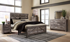 Wynnlow Gray Crossbuck Panel Bedroom Set - MyWaynesHome #