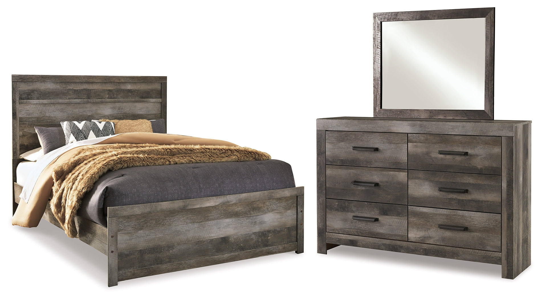 Wynnlow Queen Panel Bed, Dresser and Mirror