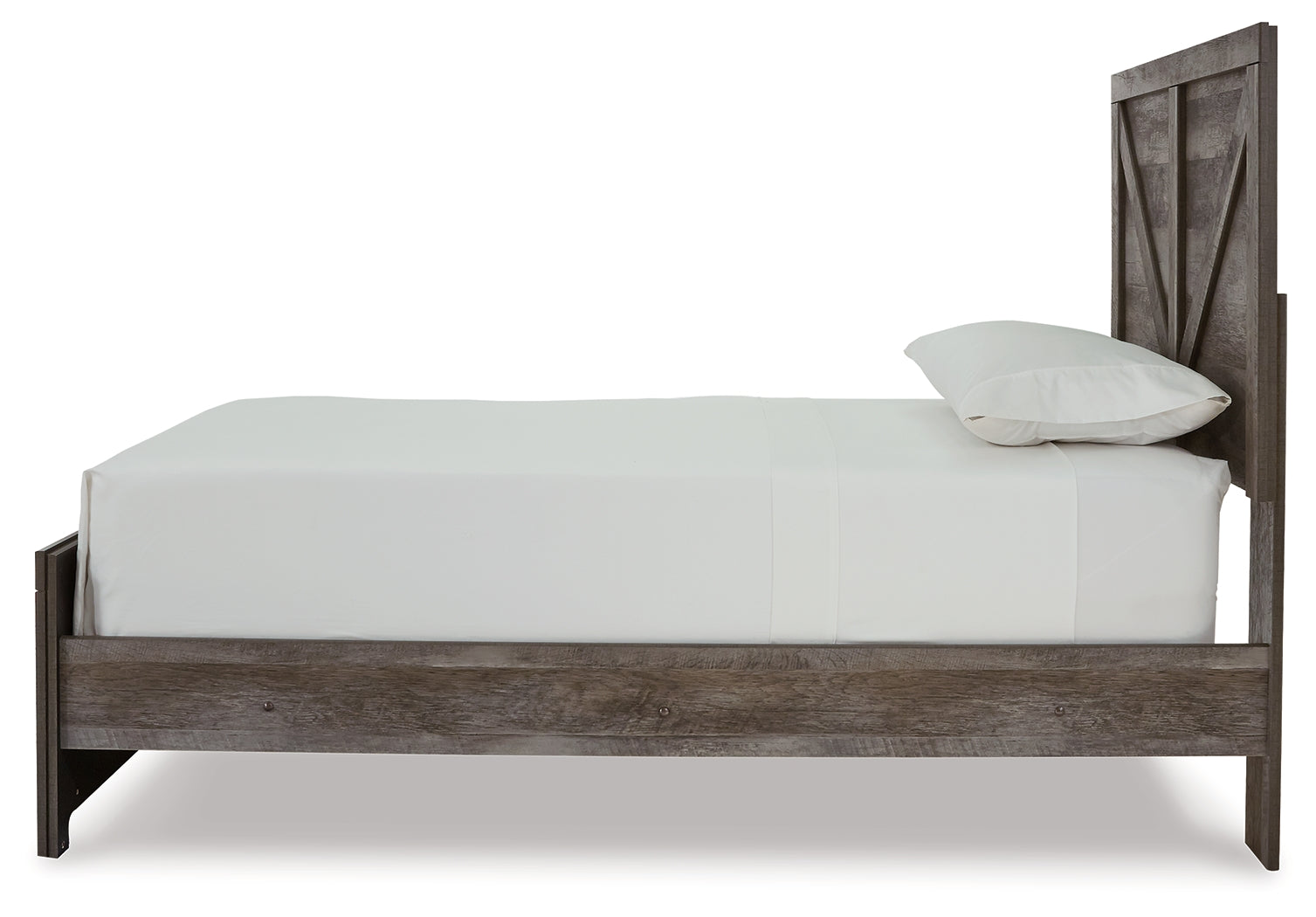 Wynnlow Twin Crossbuck Panel Bed, Dresser and Mirror