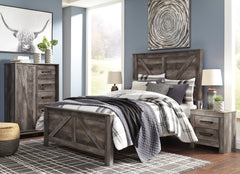 Wynnlow Gray Crossbuck Panel Bedroom Set - MyWaynesHome #