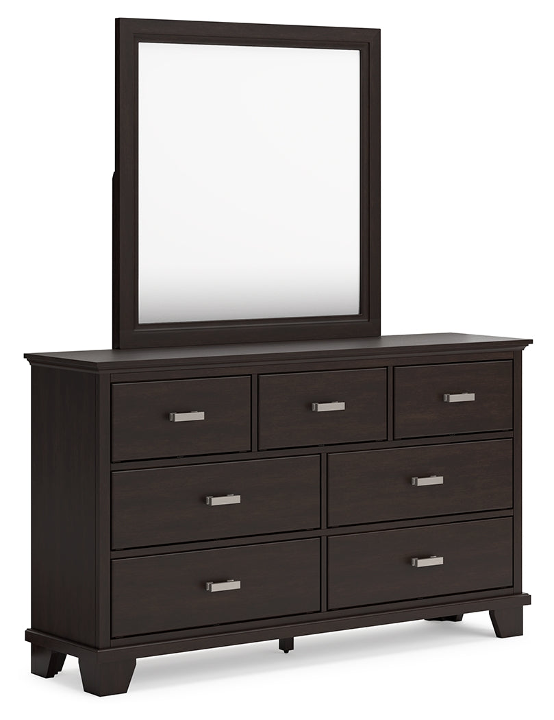 Covetown Full Panel Bed, Dresser, Mirror, Chest and Nightstand