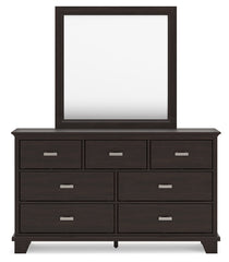 Covetown Queen Panel Bed, Dresser, Mirror, Chest and Nightstand